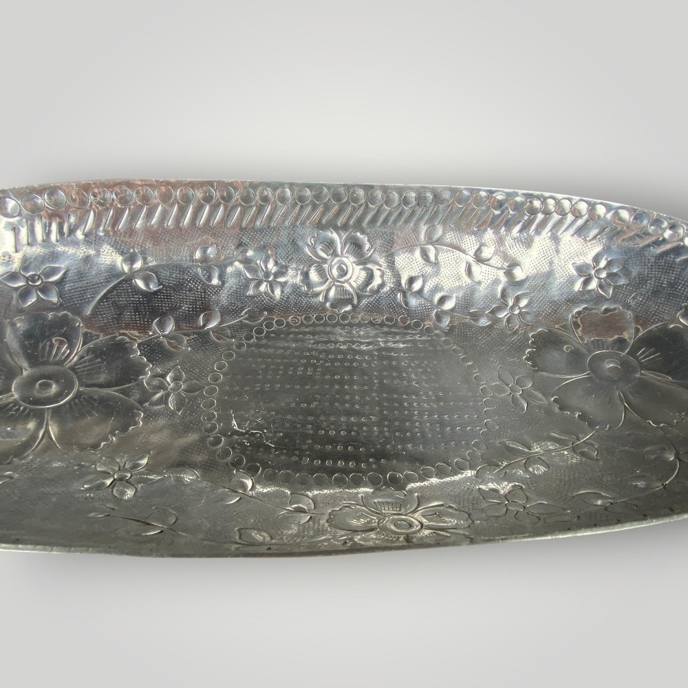 Hammered Aluminum Large Centerpiece Bowl Everlast Brilliantone Style 1950s - Picture 5 of 10